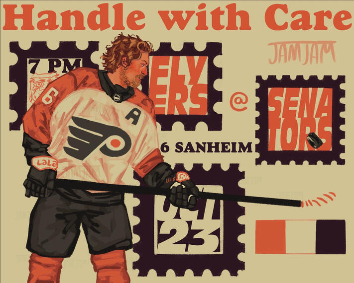 A Flyers Poster, Featuring Travis Sanheim