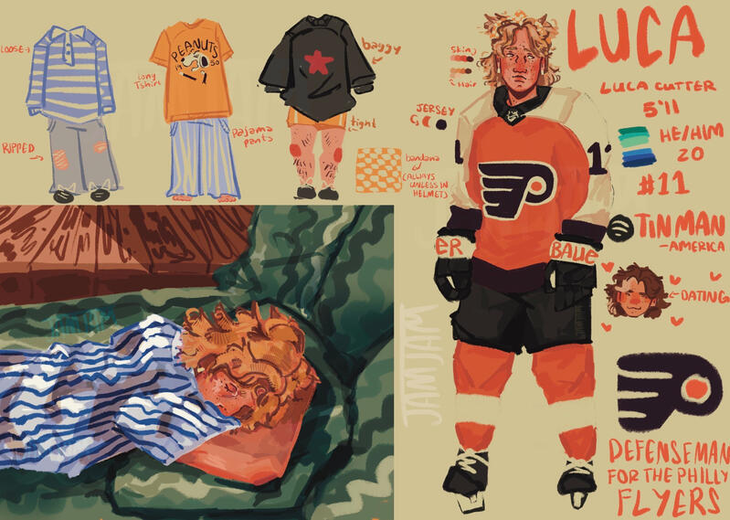 A Reference Sheet for an Original Character, Luca